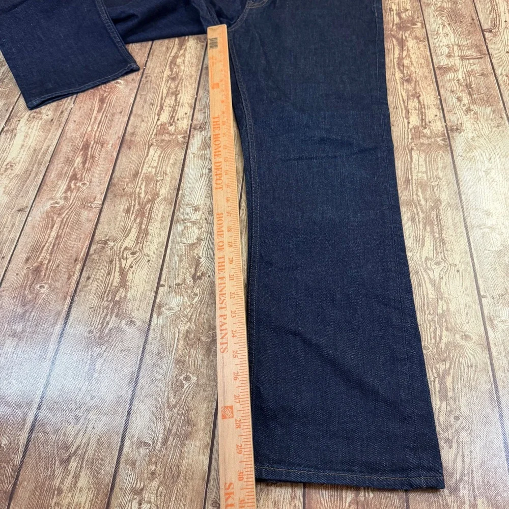 Banana Republic Slim Jeans Mens 34W 32L Dark Indigo Blue Stretch Denim
